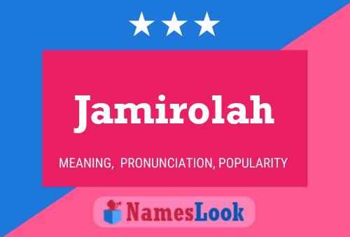 Jamirolah Name Poster