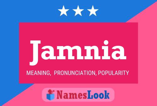 Jamnia Name Poster