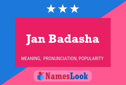 Jan Badasha Name Poster