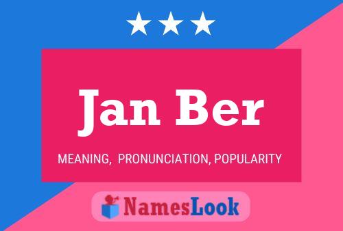 Jan Ber Name Poster