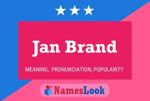 Jan Brand Name Poster