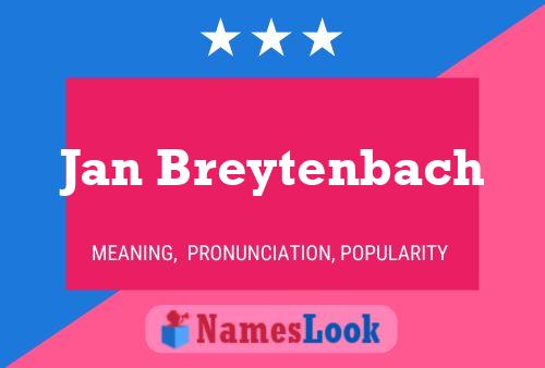 Jan Breytenbach Name Poster