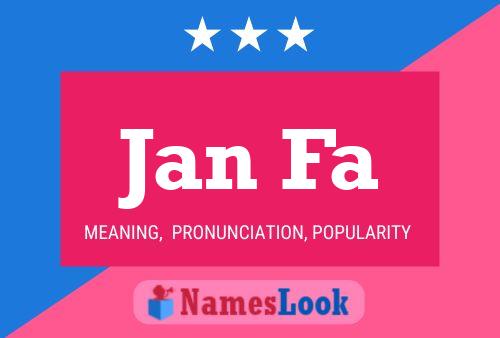 Jan Fa Name Poster