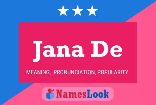 Jana De Name Poster