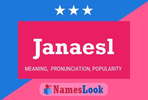 Janaesl Name Poster