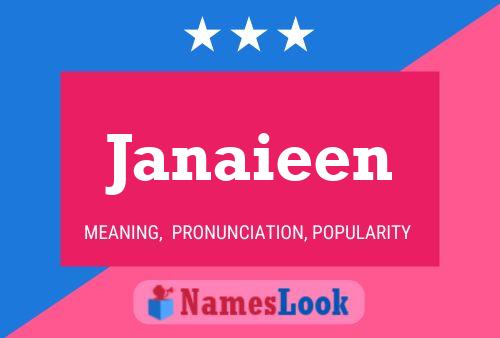 Janaieen Name Poster