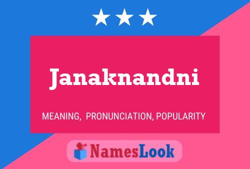 Janaknandni Name Poster