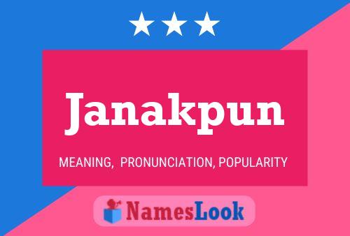 Janakpun Name Poster