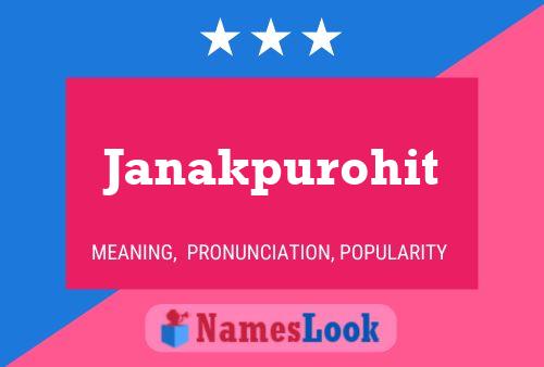 Janakpurohit Name Poster