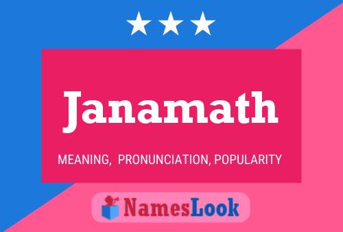 Janamath Name Poster