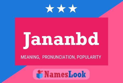 Jananbd Name Poster