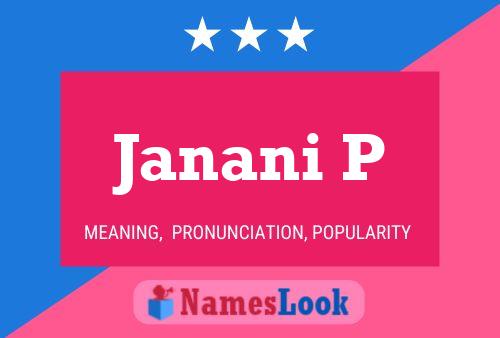 Janani P Name Poster