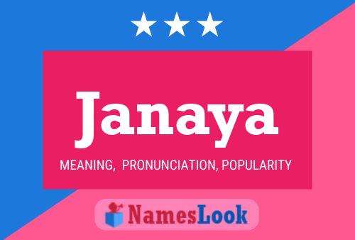 Janaya Name Poster