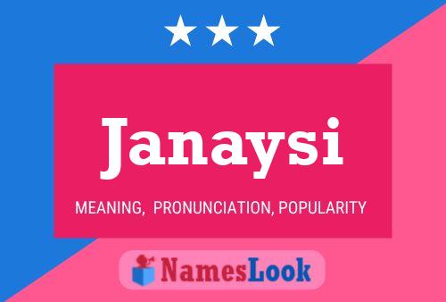 Janaysi Name Poster