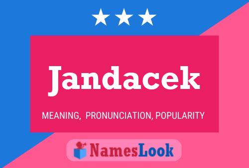 Jandacek Name Poster