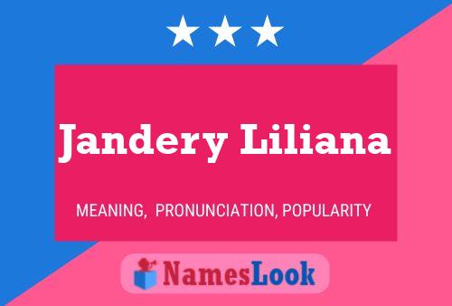 Jandery Liliana Name Poster