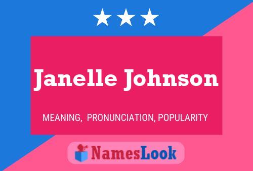 Janelle Johnson Name Poster