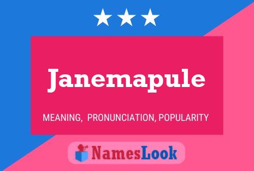 Janemapule Name Poster