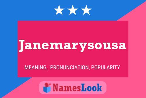 Janemarysousa Name Poster