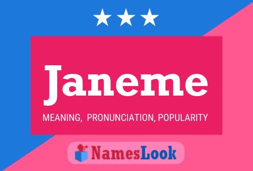 Janeme Name Poster