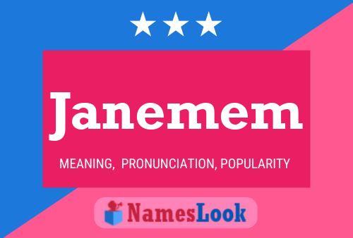 Janemem Name Poster