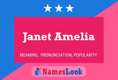 Janet Amelia Name Poster