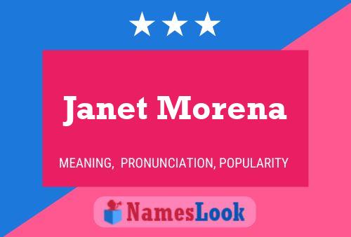 Janet Morena Name Poster