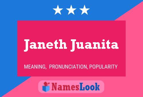 Janeth Juanita Name Poster