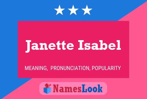 Janette Isabel Name Poster