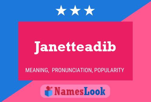 Janetteadib Name Poster