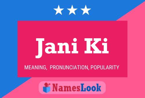 Jani Ki Name Poster