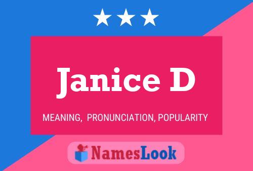 Janice D Name Poster