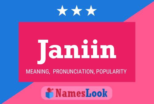 Janiin Name Poster