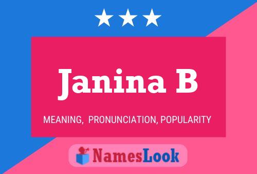 Janina B Name Poster