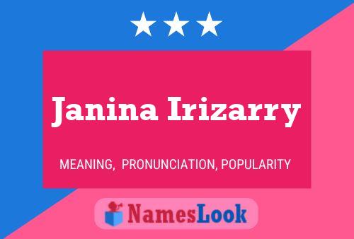 Janina Irizarry Name Poster