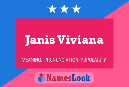 Janis Viviana Name Poster