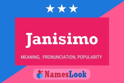 Janisimo Name Poster