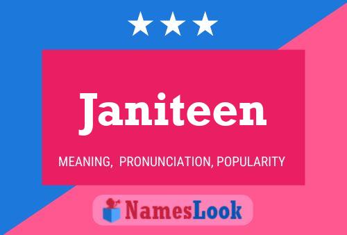 Janiteen Name Poster