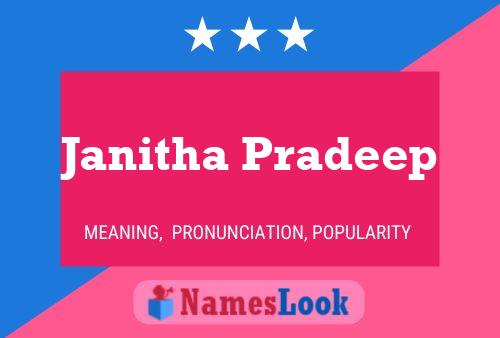 Janitha Pradeep Name Poster