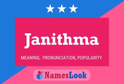 Janithma Name Poster