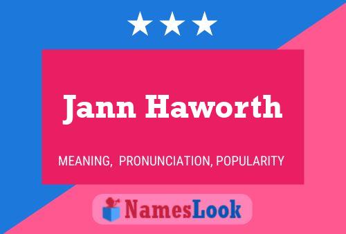 Jann Haworth Name Poster