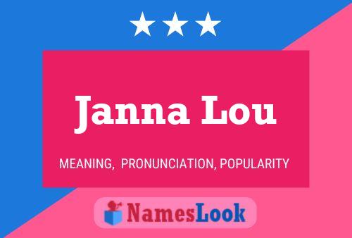 Janna Lou Name Poster