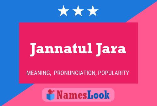 Jannatul Jara Name Poster