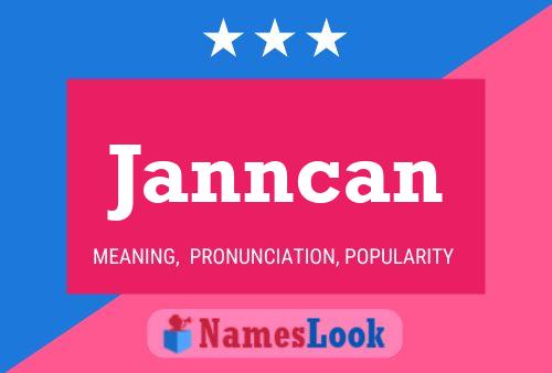 Janncan Name Poster