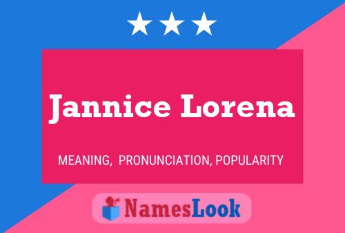 Jannice Lorena Name Poster