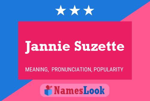 Jannie Suzette Name Poster