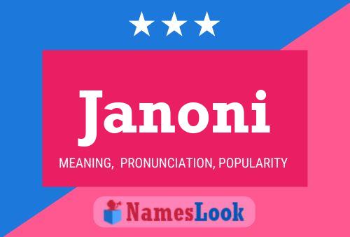 Janoni Name Poster