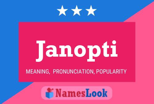 Janopti Name Poster