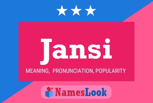 Jansi Name Poster