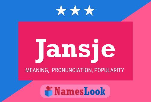 Jansje Name Poster